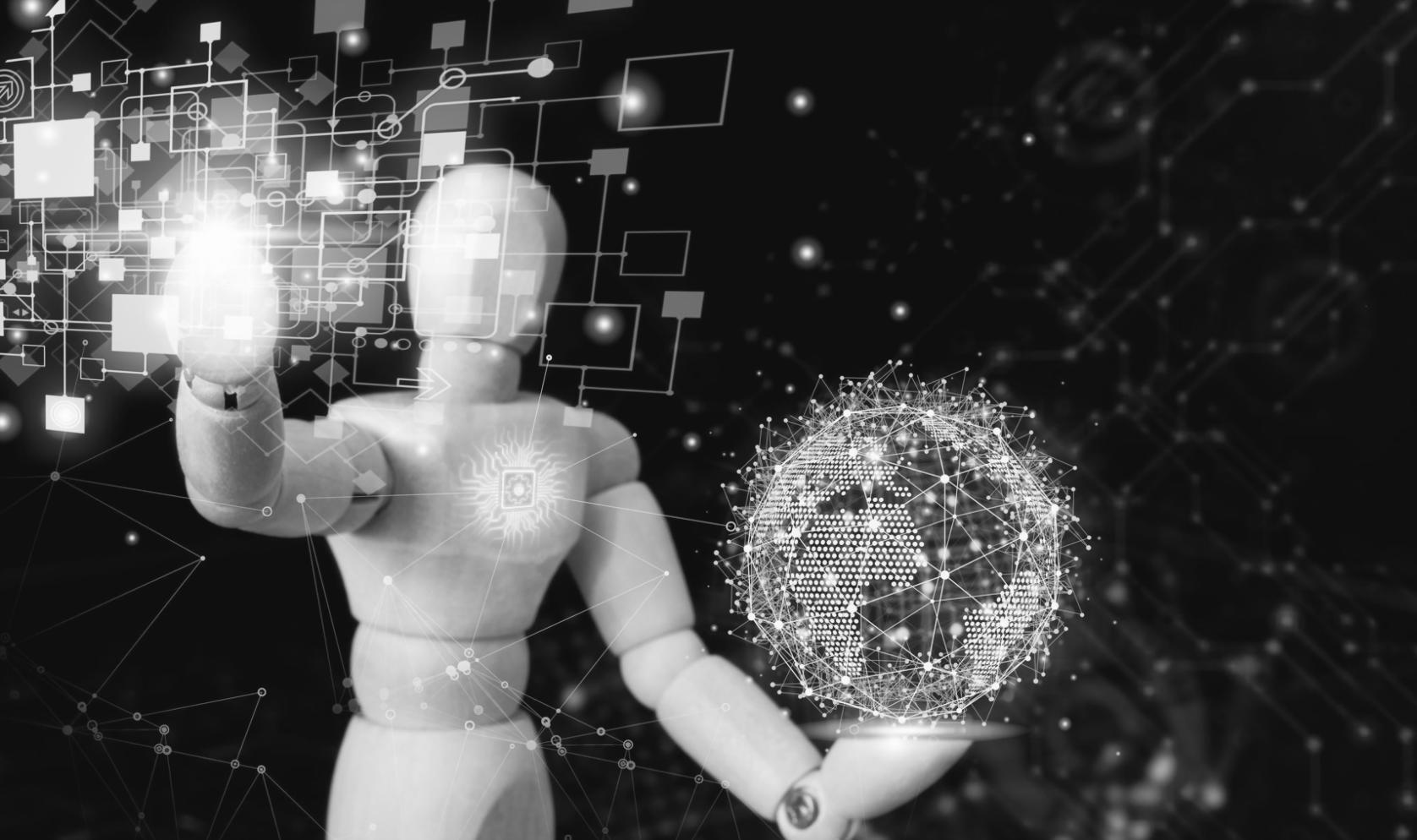 Professionisti del trasporto che analizzano dati AI in una sala operativa